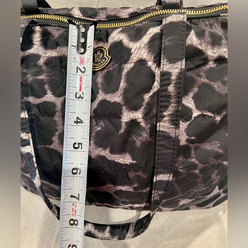 Moncler THERESE New With Tags Leopard Animal Print Purse Tote Shoulder Bag - Picture 8 of 13